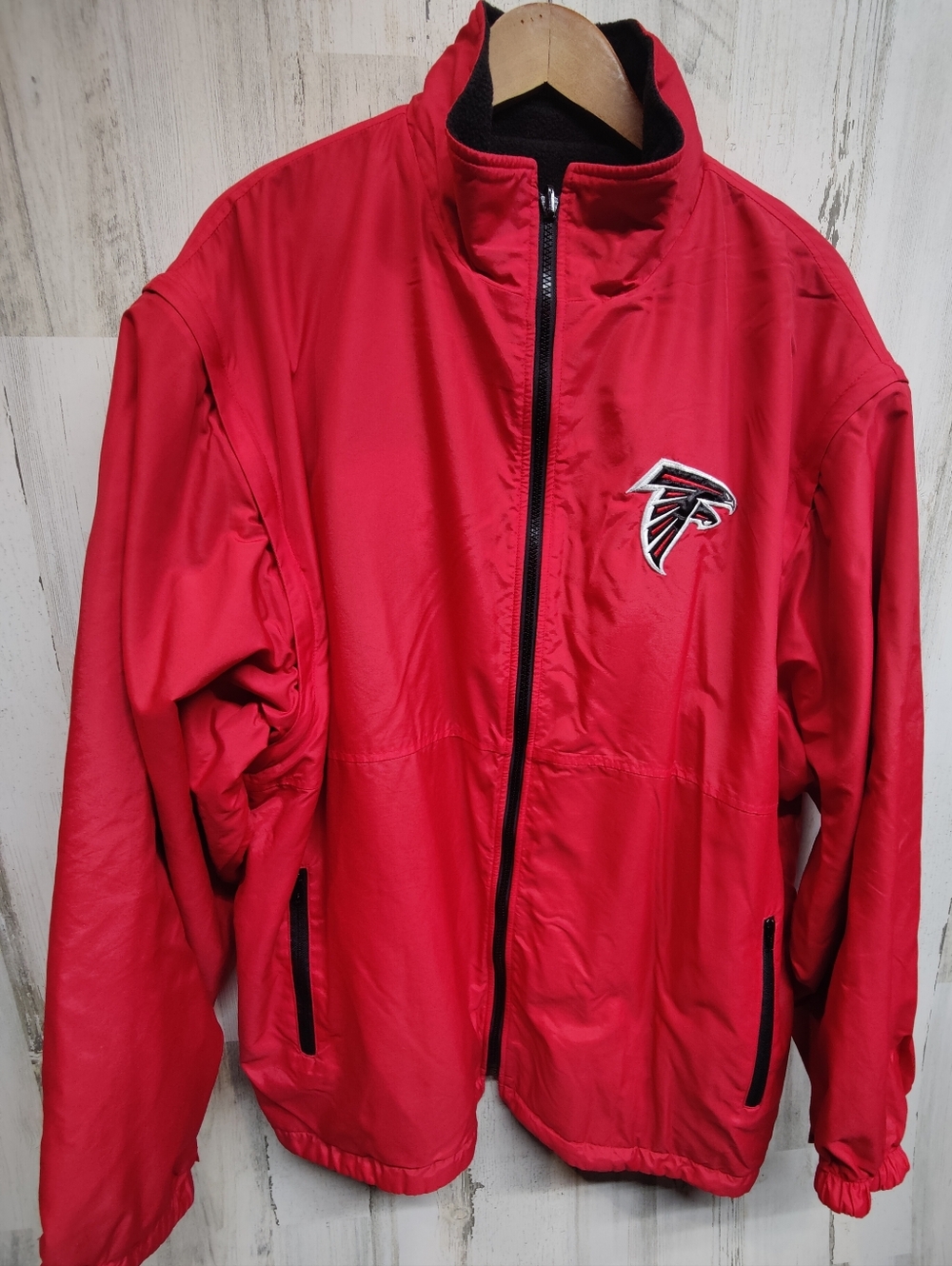 NFL Atlanta Falcons Reversible Winter Jacket Alternate Vest Men's 2XL Oversized